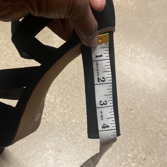 Vince Camuto black suede heel dress sandal sz 9.5 - Picture 5 of 7